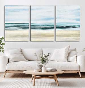 Ocean Abstract Wall Art Canvas Print