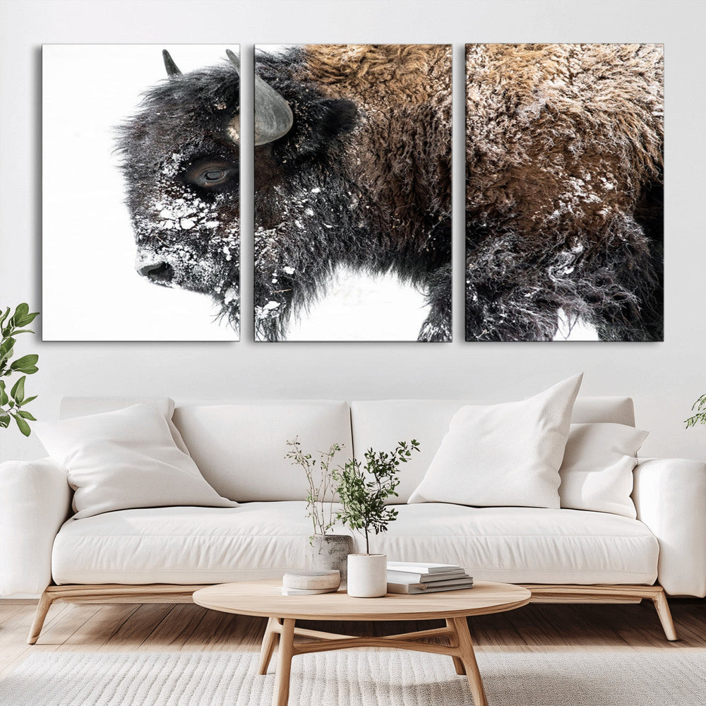 American Bison Wall Art Print – Majestic Buffalo Canvas