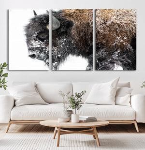 American Bison Wall Art Print – Majestic Buffalo Canvas
