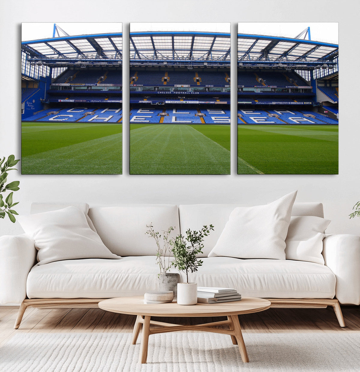 Chelsea FC Soccer Team Print - Stamford Bridge Stadium Wall