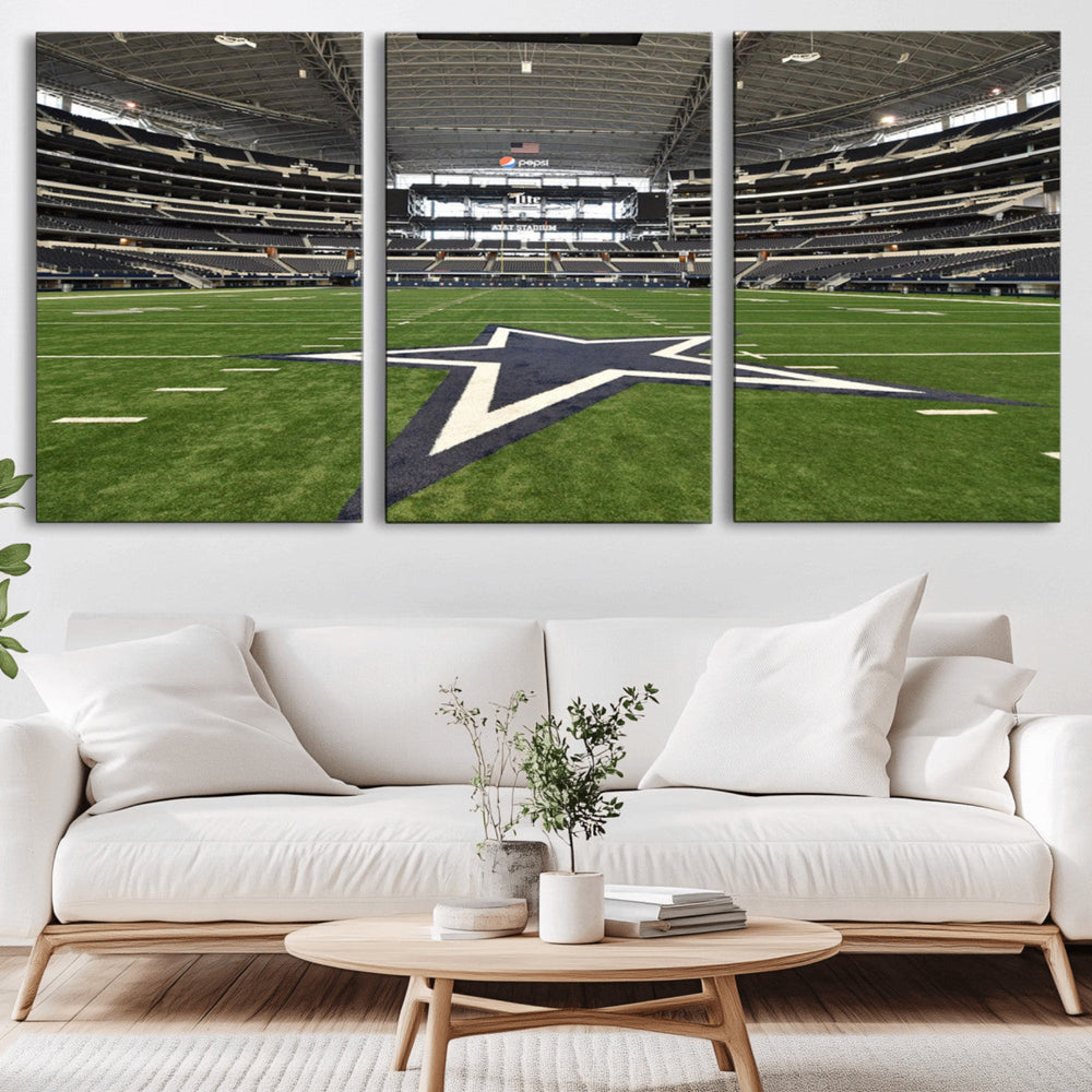 Dallas Cowboys Football Team Print - Arlington AT&T Stadium