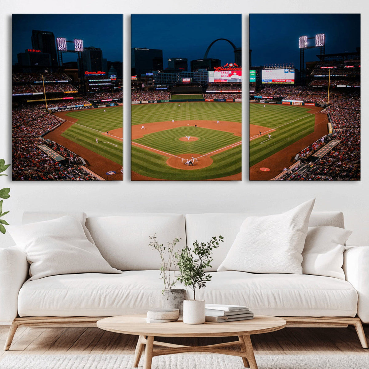 St. Louis Cardinals Baseball Team Print - Busch Stadium Wall