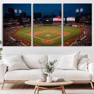 St. Louis Cardinals Baseball Team Print - Busch Stadium Wall