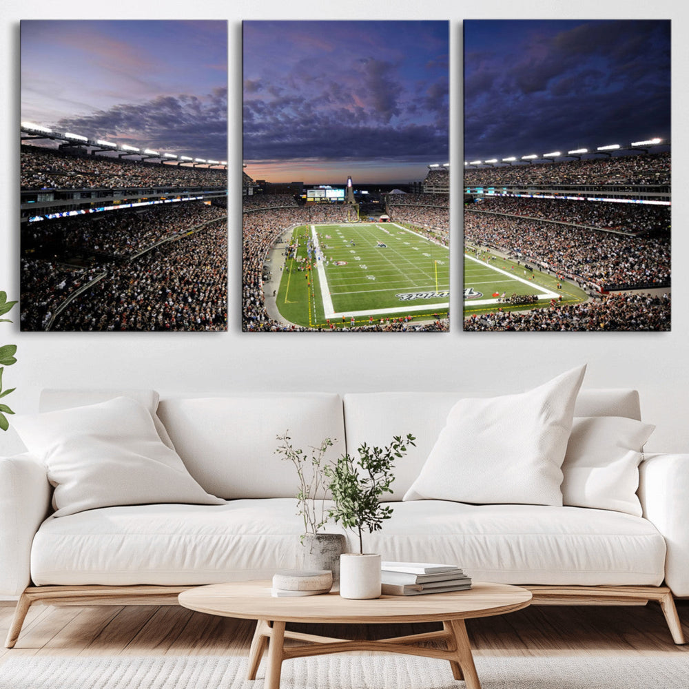 New England Patriots Football Team Print - Foxborough