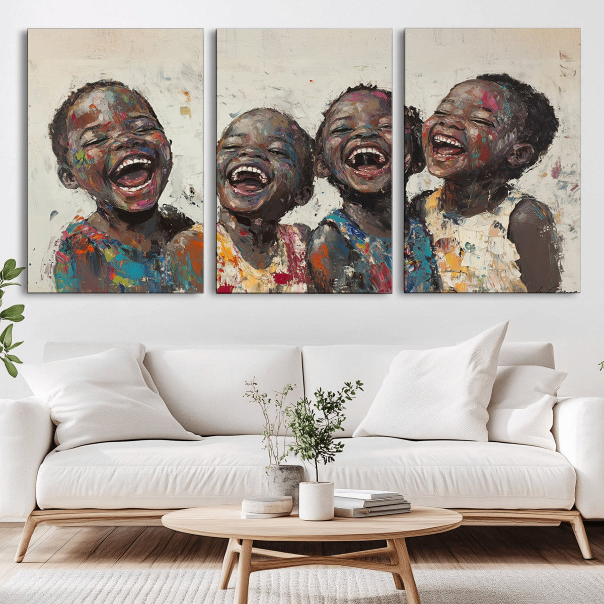 Shai Yossef Print - Joyful Childhood Canvas Wall Art -
