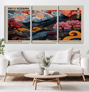 Modern Japanese Wall Art Canvas Print – Framed Contemporary