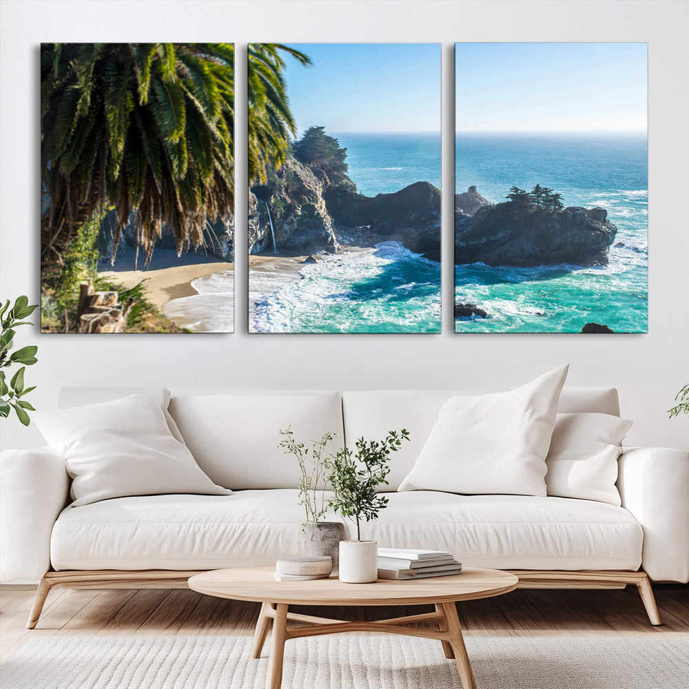 Big Sur Wall Art Canvas Print – Framed California Coastline