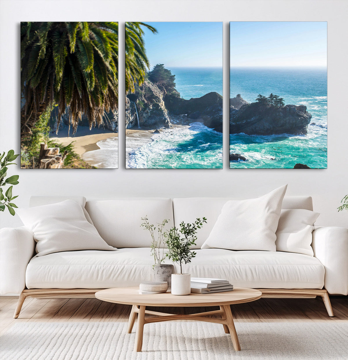 Big Sur Wall Art Canvas Print – Framed California Coastline