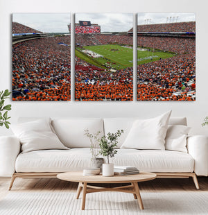 Jordan-Hare Stadium Wall Art Canvas Print, College Sports