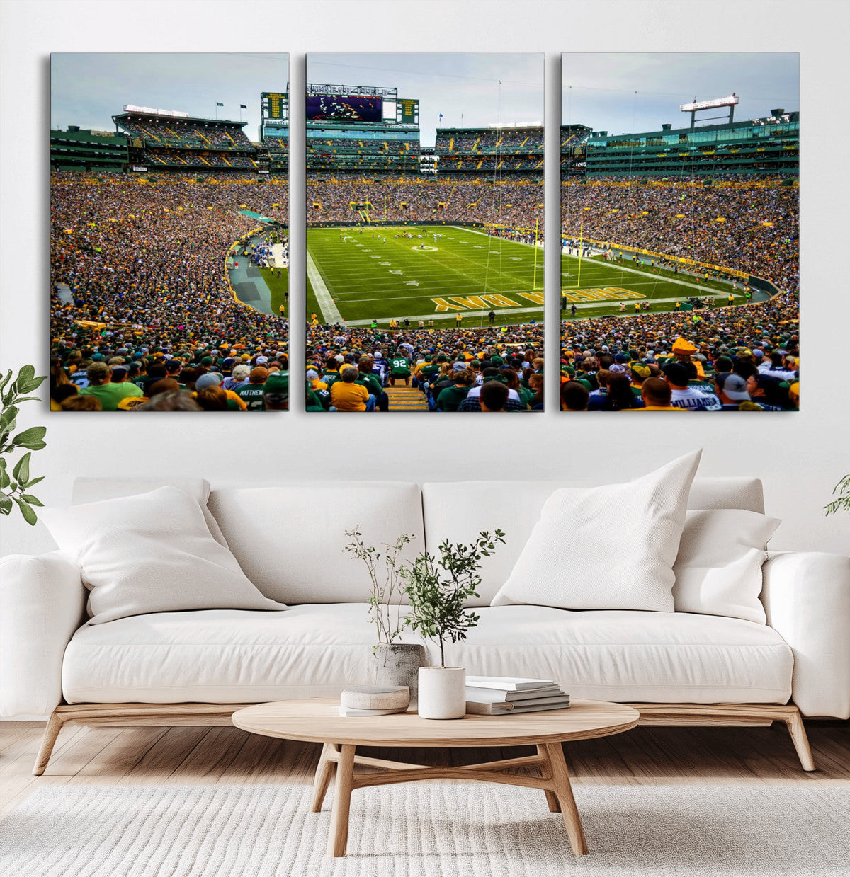 Green Bay Packers Lambeau Field Stadium Wall Art Canvas