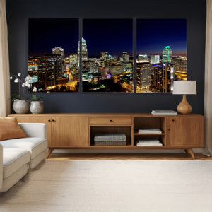 Atlanta Skyline Wall Art Canvas Print – Modern Cityscape
