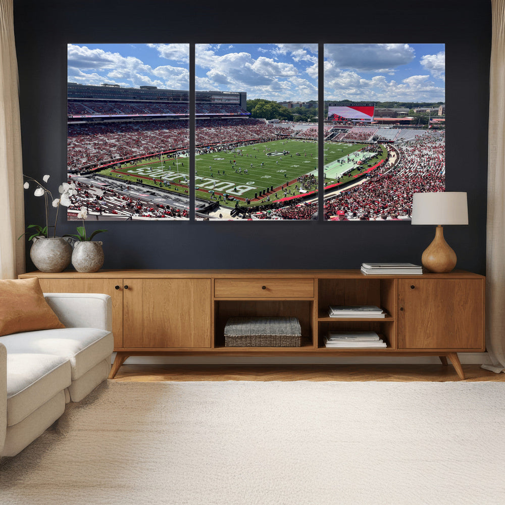 Georgia Bulldogs Stadium Wall Art Canvas Print, Sanford