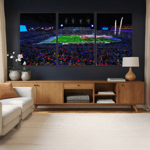 Ole Miss Rebels Vaught Hemingway Stadium Wall Art Canvas