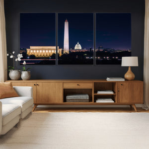 Washington White House Skyline Wall Art Canvas Print –