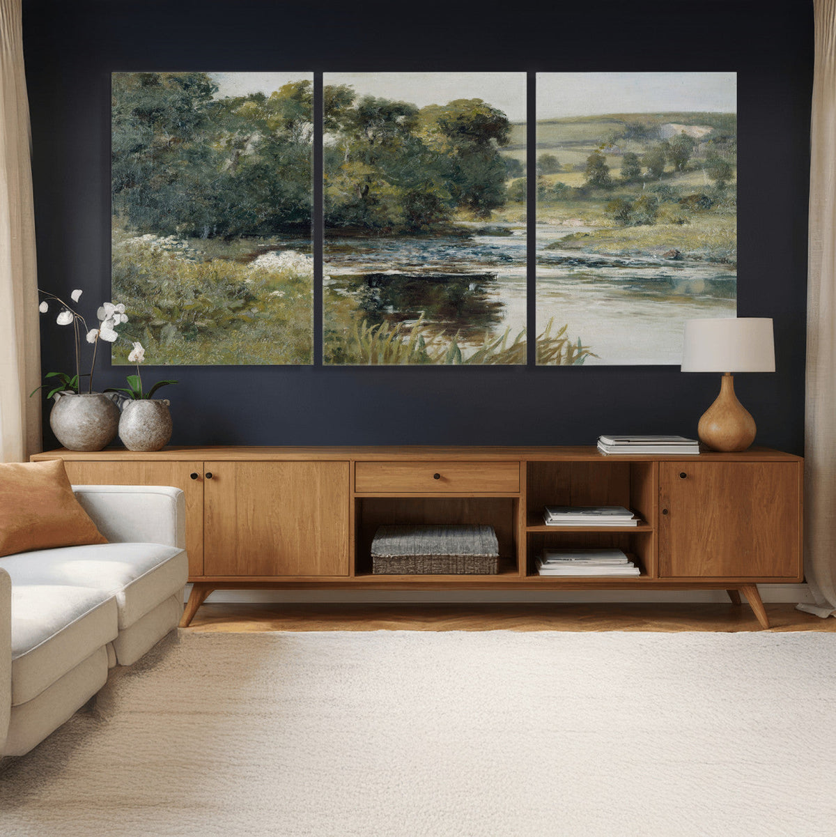 Streamside by Edward Mitchell Bannister Wall Art Canvas