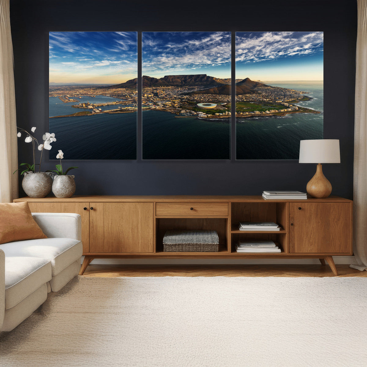 Cape Town Skyline Wall Art Canvas Print – Table Mountain