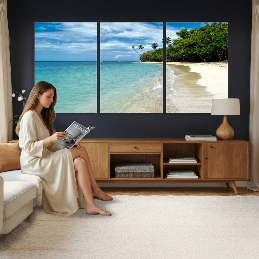 Puerto Rico Beach Paradise Wall Art – Tropical Coastal Print