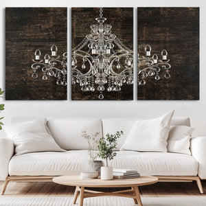 Rustic Chandelier Canvas Print