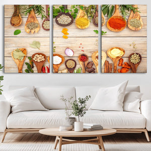 Kitchen Spice on the Table Wall Art, Kitchen Spice Wall Art