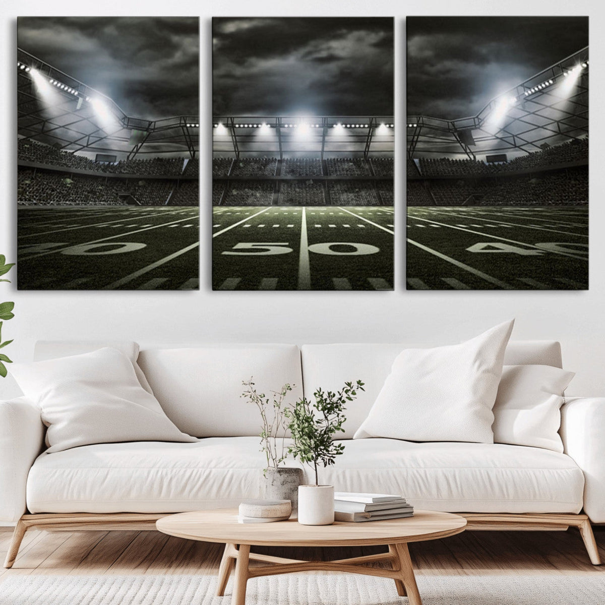American Football Stadium Wall Art Canvas Print, Stadium