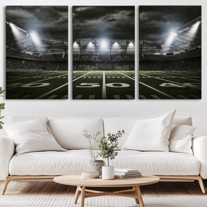 American Football Stadium Wall Art Canvas Print, Stadium
