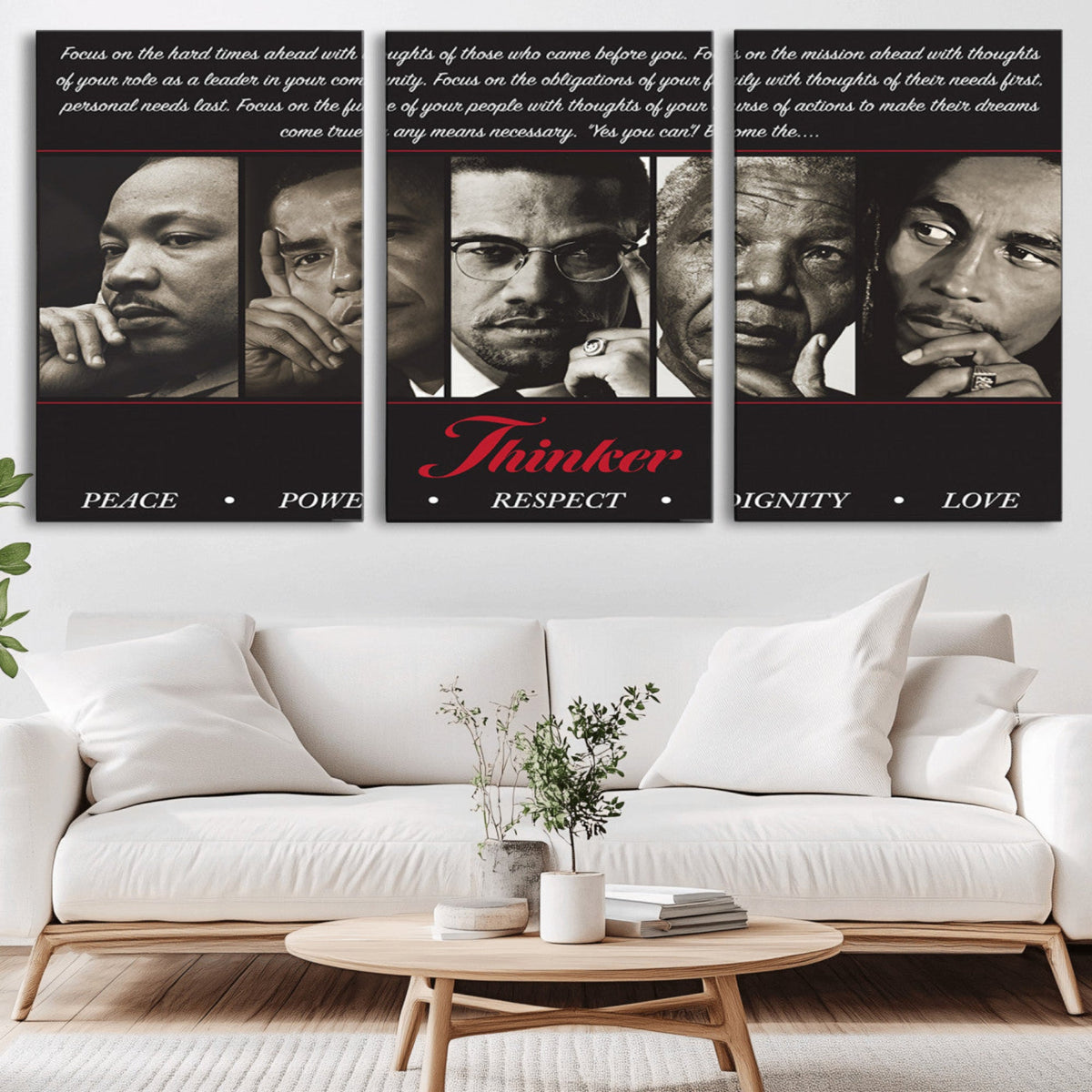 Thinkers of Wall Art Canvas Print - Inspirational Wall Art