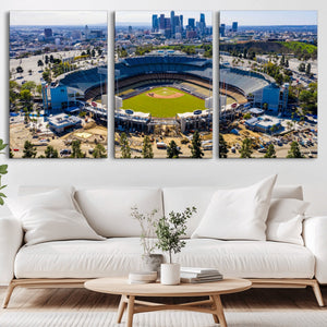 Los Angeles Dodgers Dodger Stadium Wall Art Canvas Print -