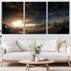 Avengers Planet Wall Art Canvas Print