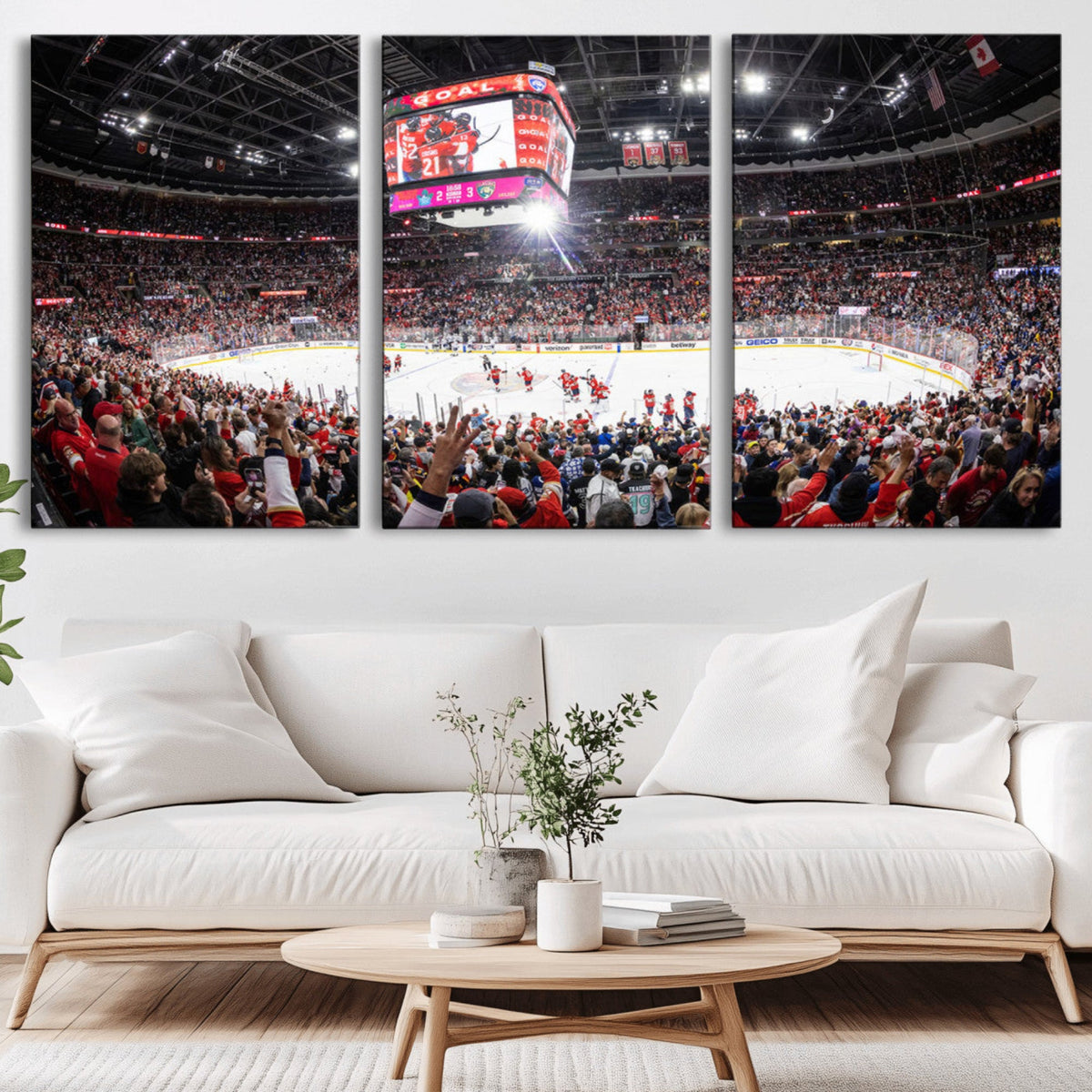Amerant Bank Arena Wall Art Canvas Print - Basketball Arena