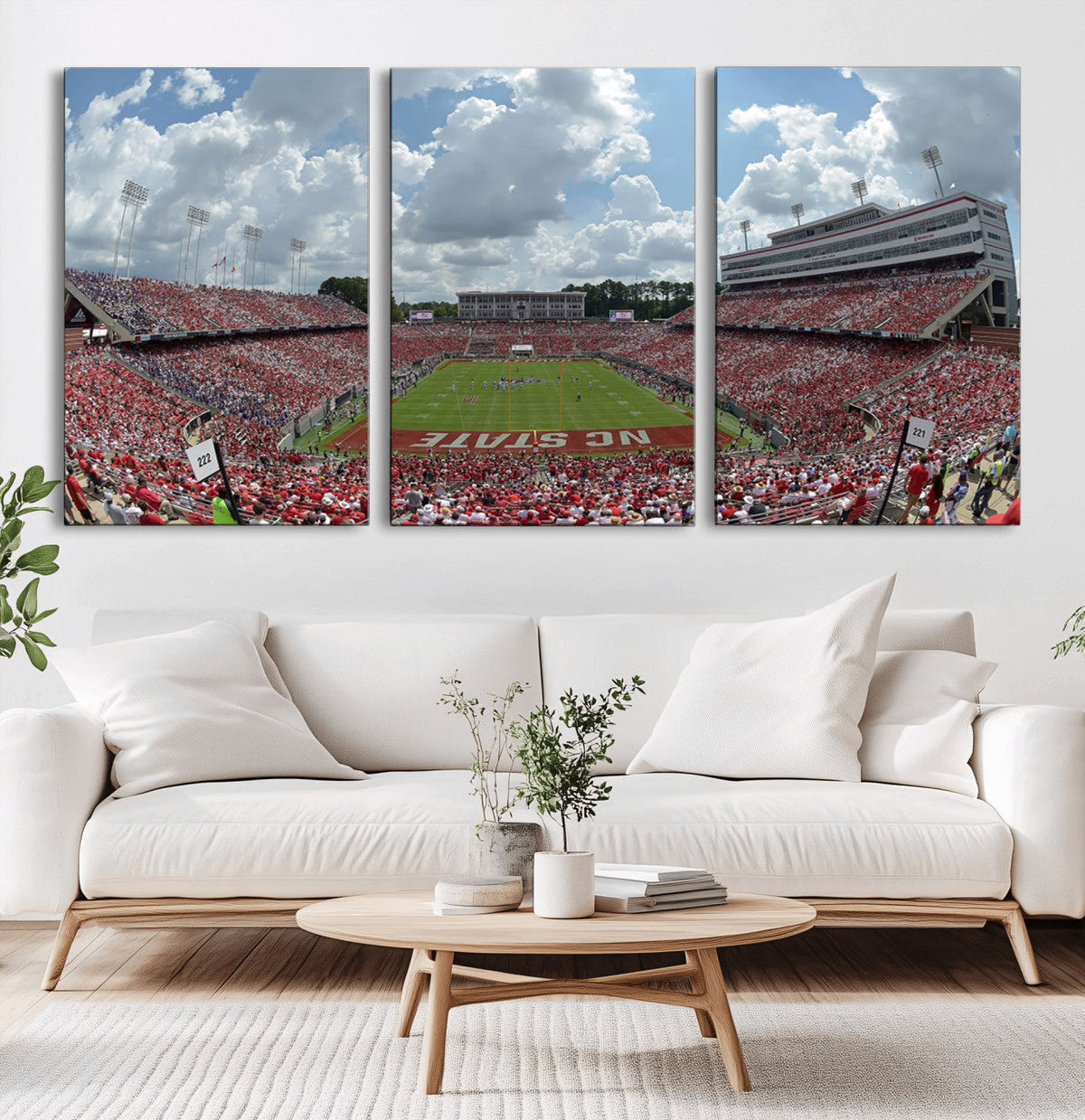 NC State Wolfpack Football Team Print Canvas- Raleigh