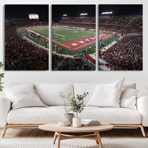 Houston Cougars Football Team Print - Houston TDECU Stadium