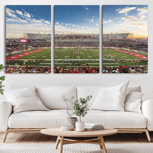 Framed Houston Cougars Football Team Print - Houston TDECU