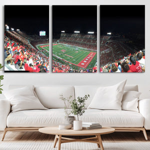 Houston Cougars Football Team Print - Houston TDECU Stadium