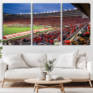 Wisconsin Badgers Football Team Print - Madison Camp Randall