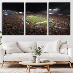 Wisconsin Badgers Football Team Print - Madison Camp Randall
