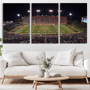 Demon Deacons Print Canvas, Football Team Print -
