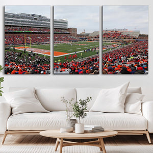 University of Illinois Fighting Illini Football Team Print -