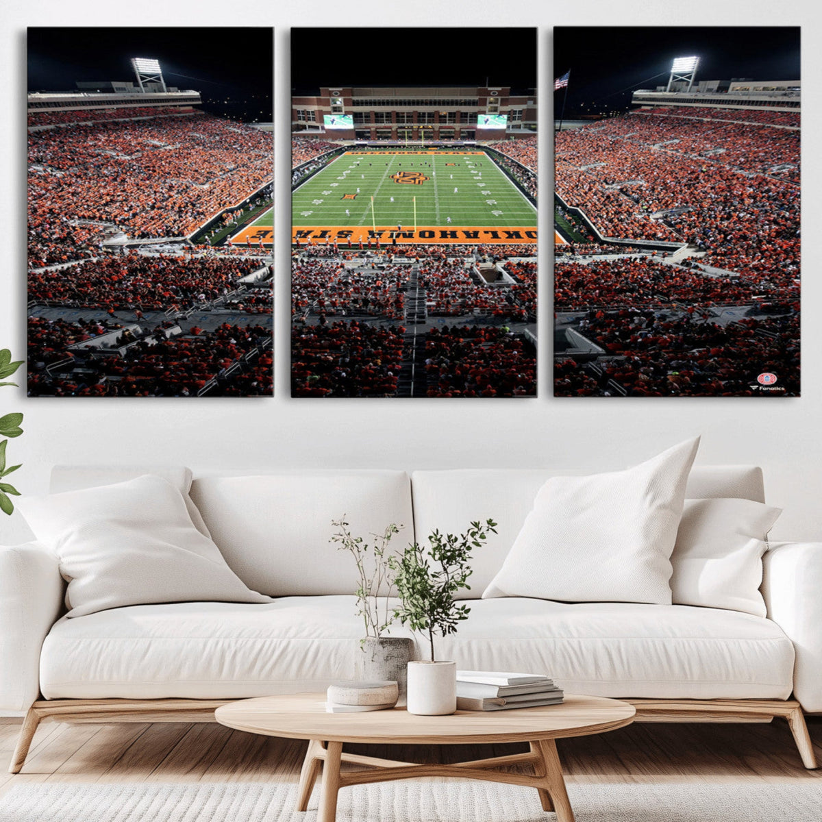 Oklahoma State Cowboys Canvas Print, Football Team Print -