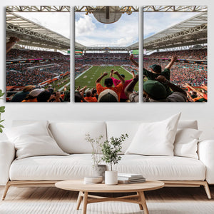 Miami Hurricanes Football Team Wall Art Print - Miami Hard