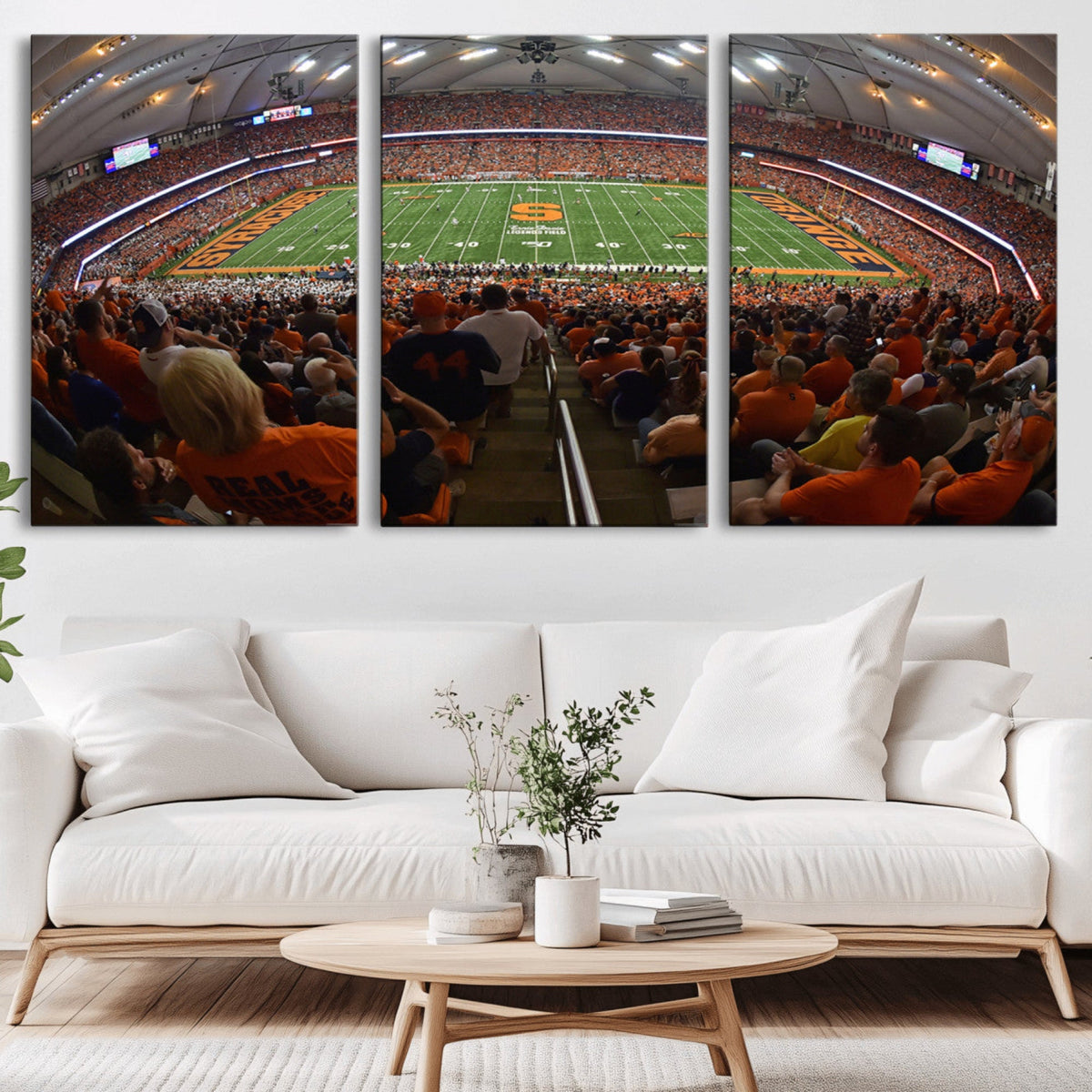 Syracuse University Orange Football Canvas Print, Football