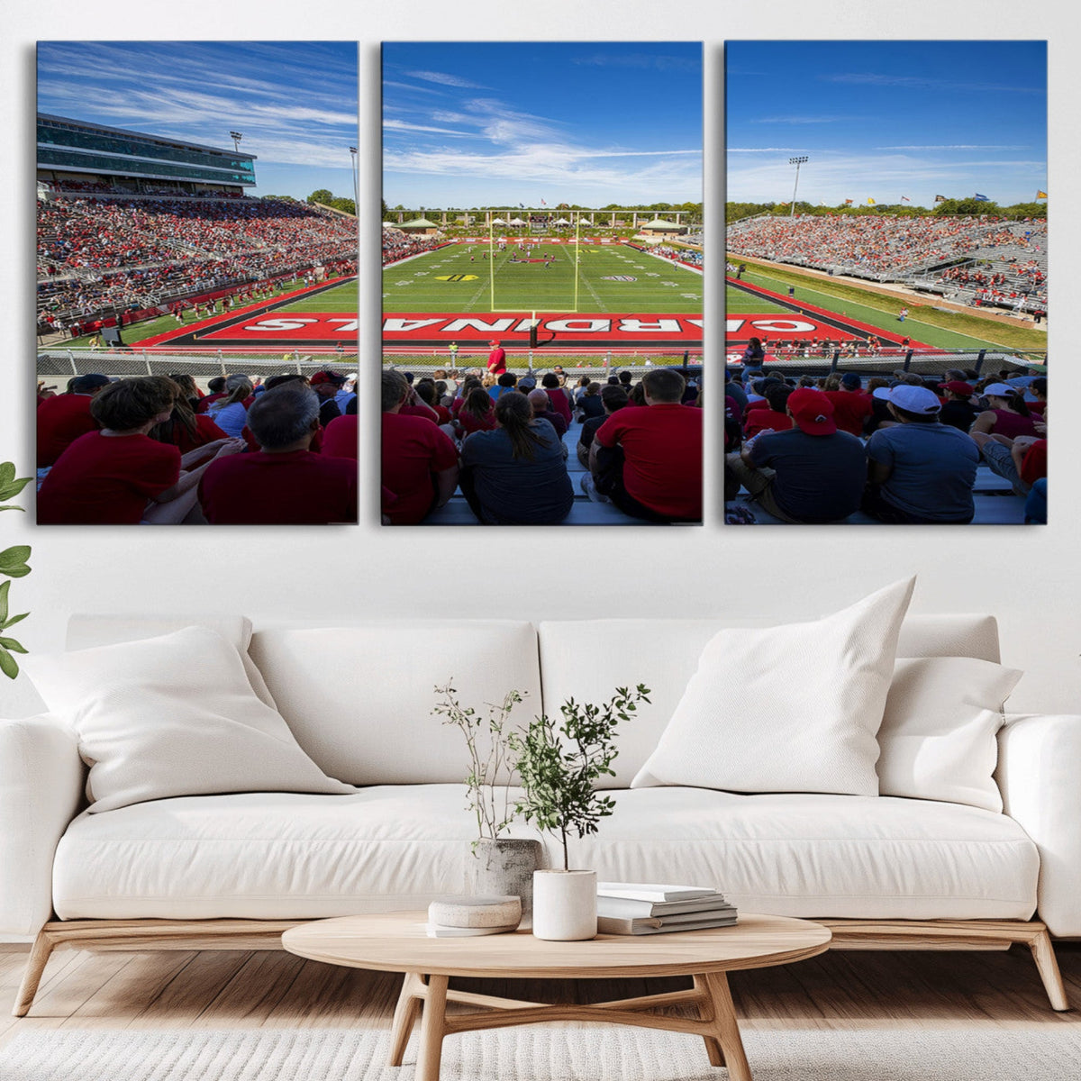 Ball State Cardinals Football Team Print - Muncie Scheumann