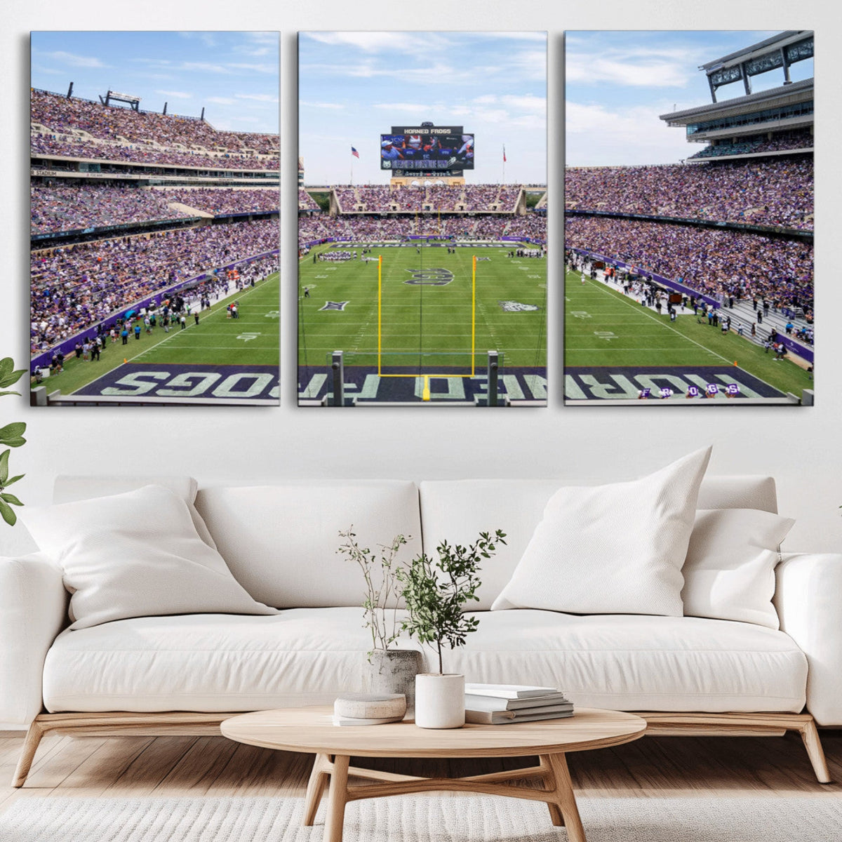 TCU Horned Frogs Football Team Print - Fort Worth Amon G.