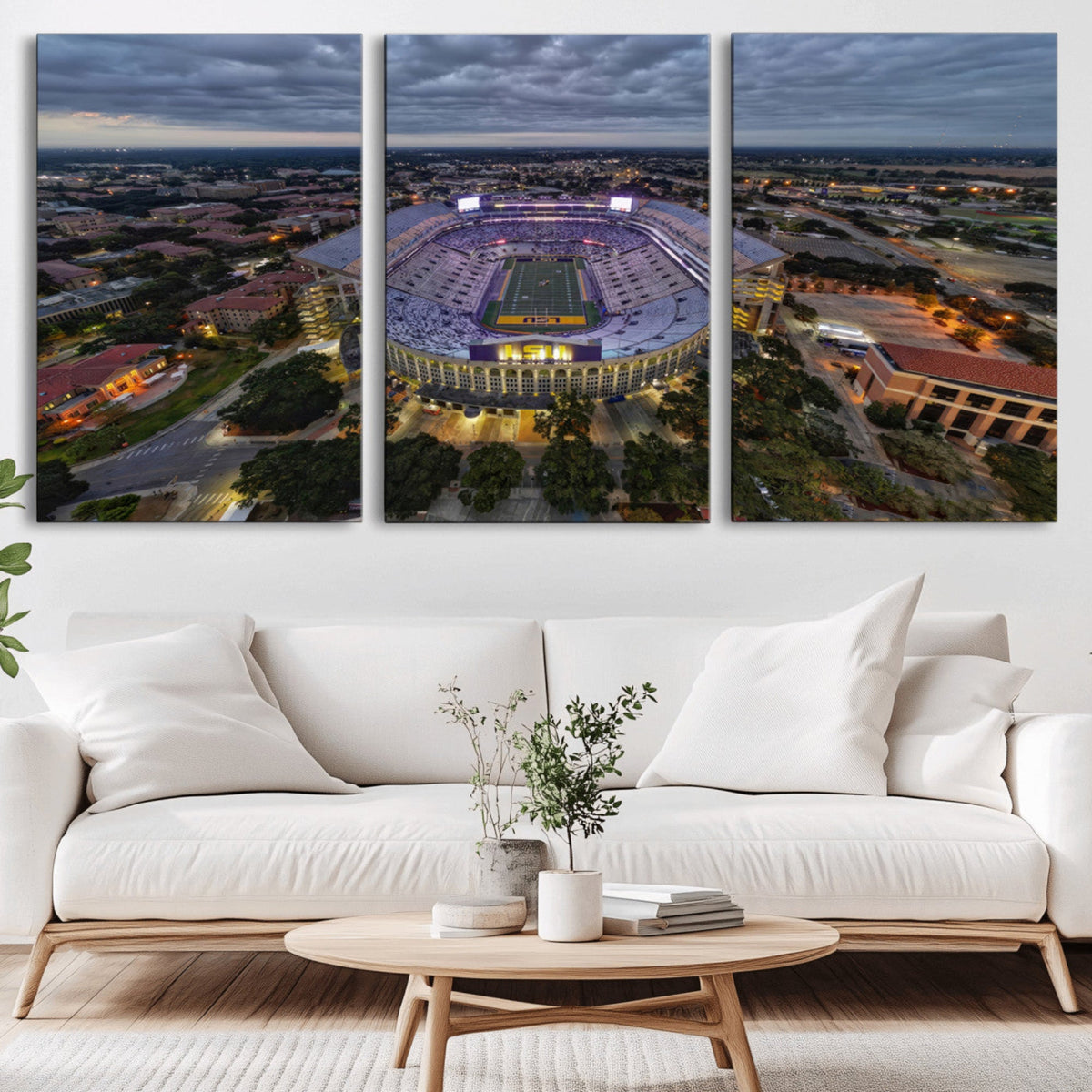 The Louisiana State University Tigers Football Team Print -