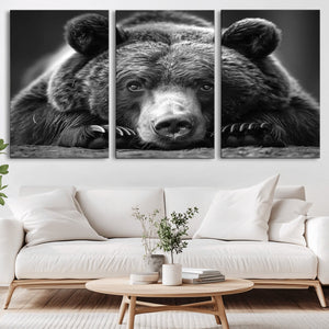 Resting Grizzly 399 Bear Canvas Print | Ready to Hang Wall