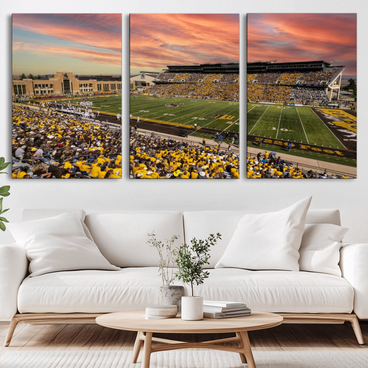 University of Wyoming Cowboys Football Team Print - Laramie