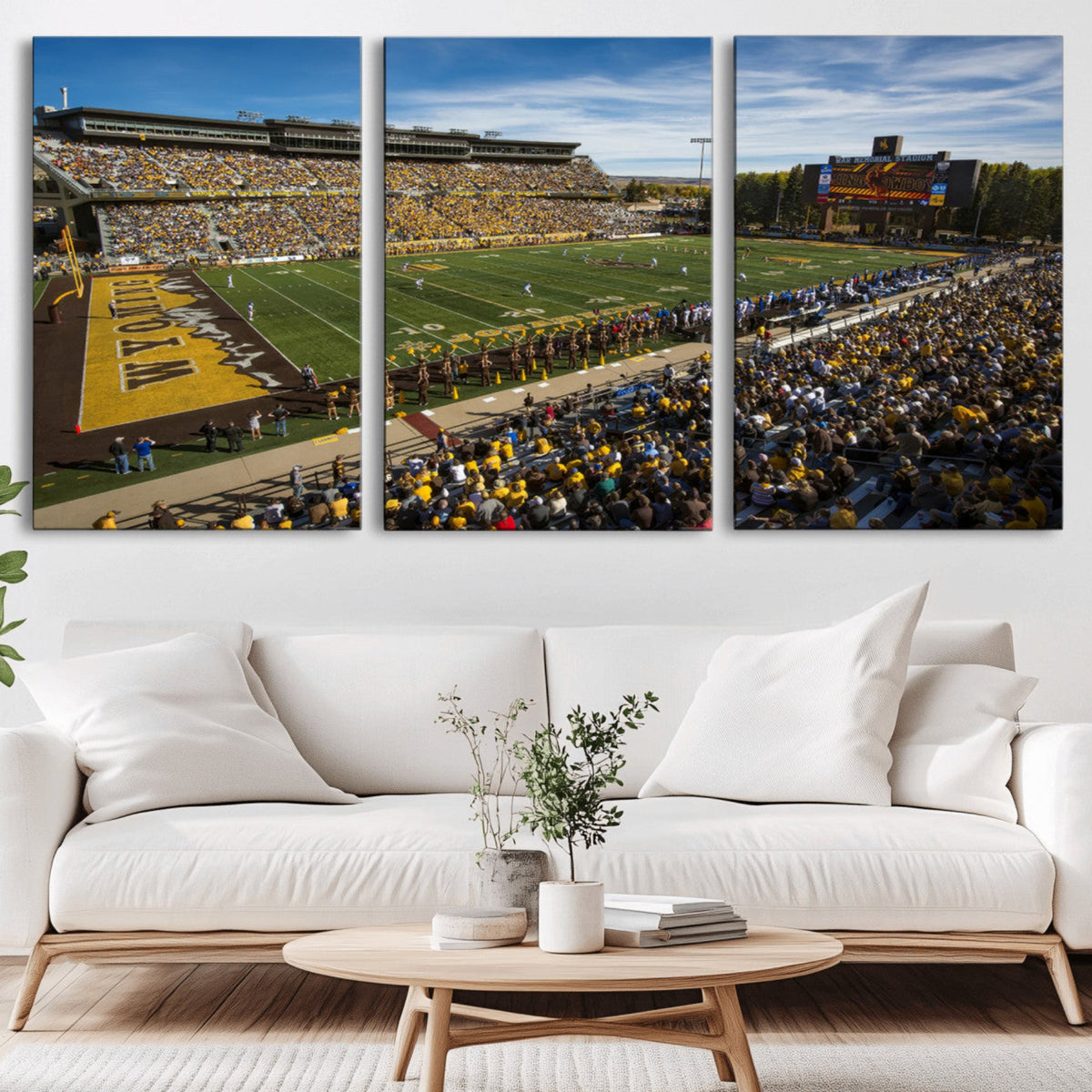 University of Wyoming Cowboys Football Team Print - Laramie