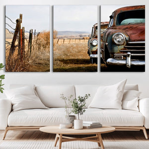 Classic Cars Vintage Wall Art Canvas Print