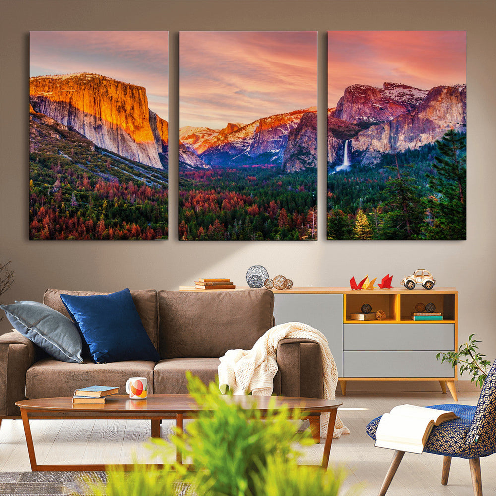 Yosemite Nal Park Wall Art Landscape Canvas Print El Capitan