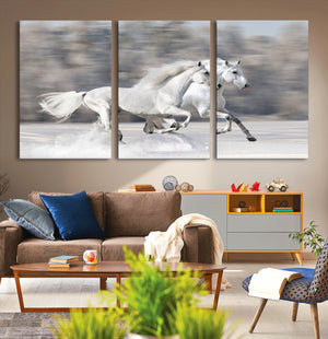 The White Horses Wall Art, Framed White Horses Wall Art