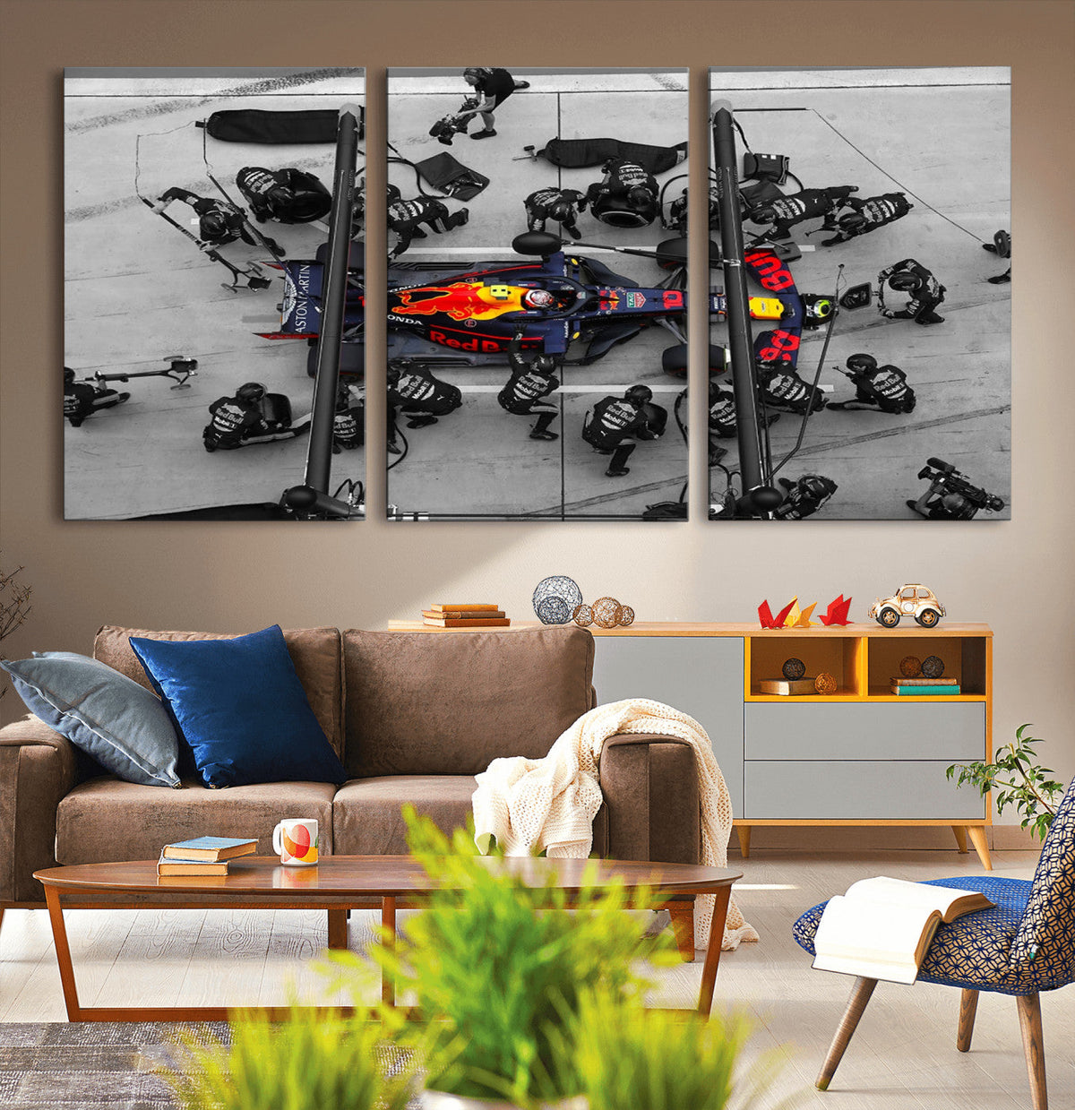 RedBull Formula 1 Canvas Wall Art Print